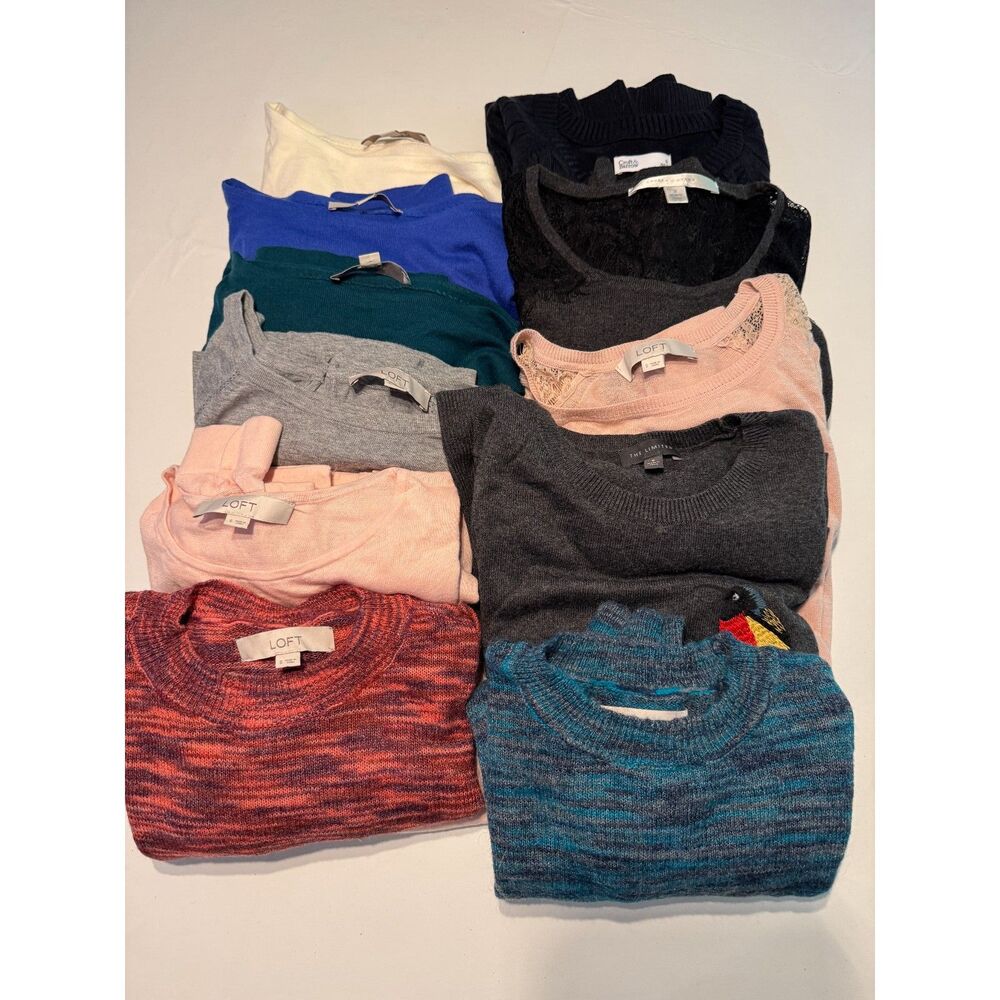 11pc Mixed Brand Sweater Bundle - Loft, The Limited, & More - Size Small